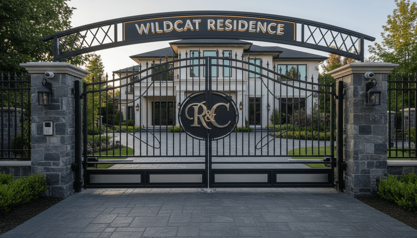 Custom steel gate installed at a home entrance in Pretoria